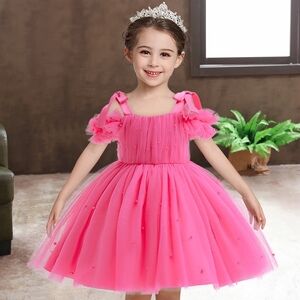 Pink Princess Party Dress for Kids